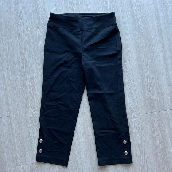 Counterparts Cropped Midrise Pants Womens Small Black - Picture 1 of 13